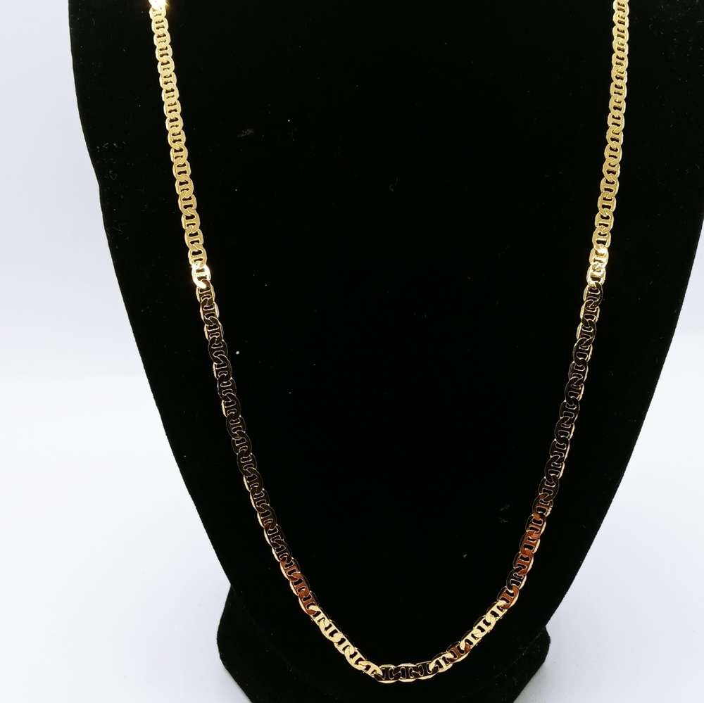24kt gold filled mariner link necklace